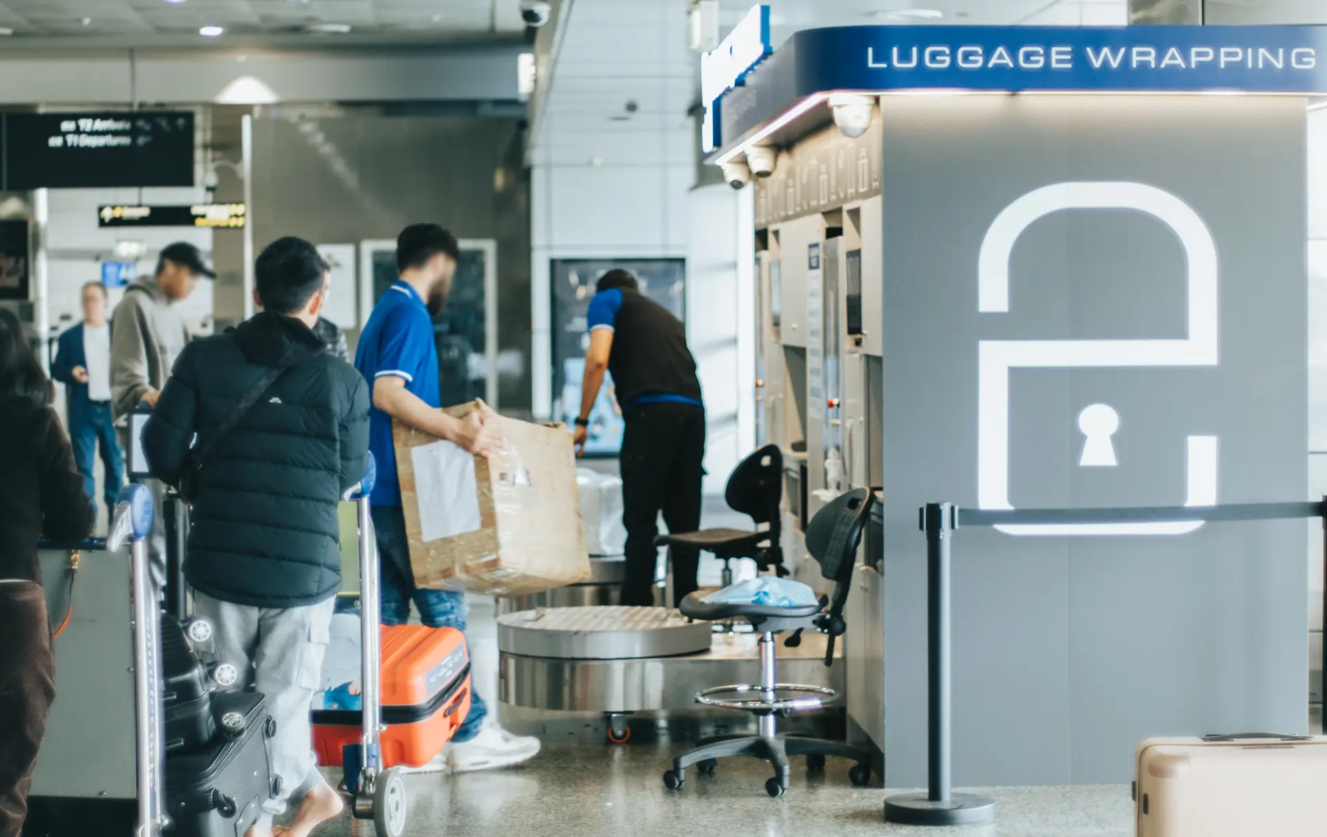 Melbourne T2 — next to Check-in Counter Q