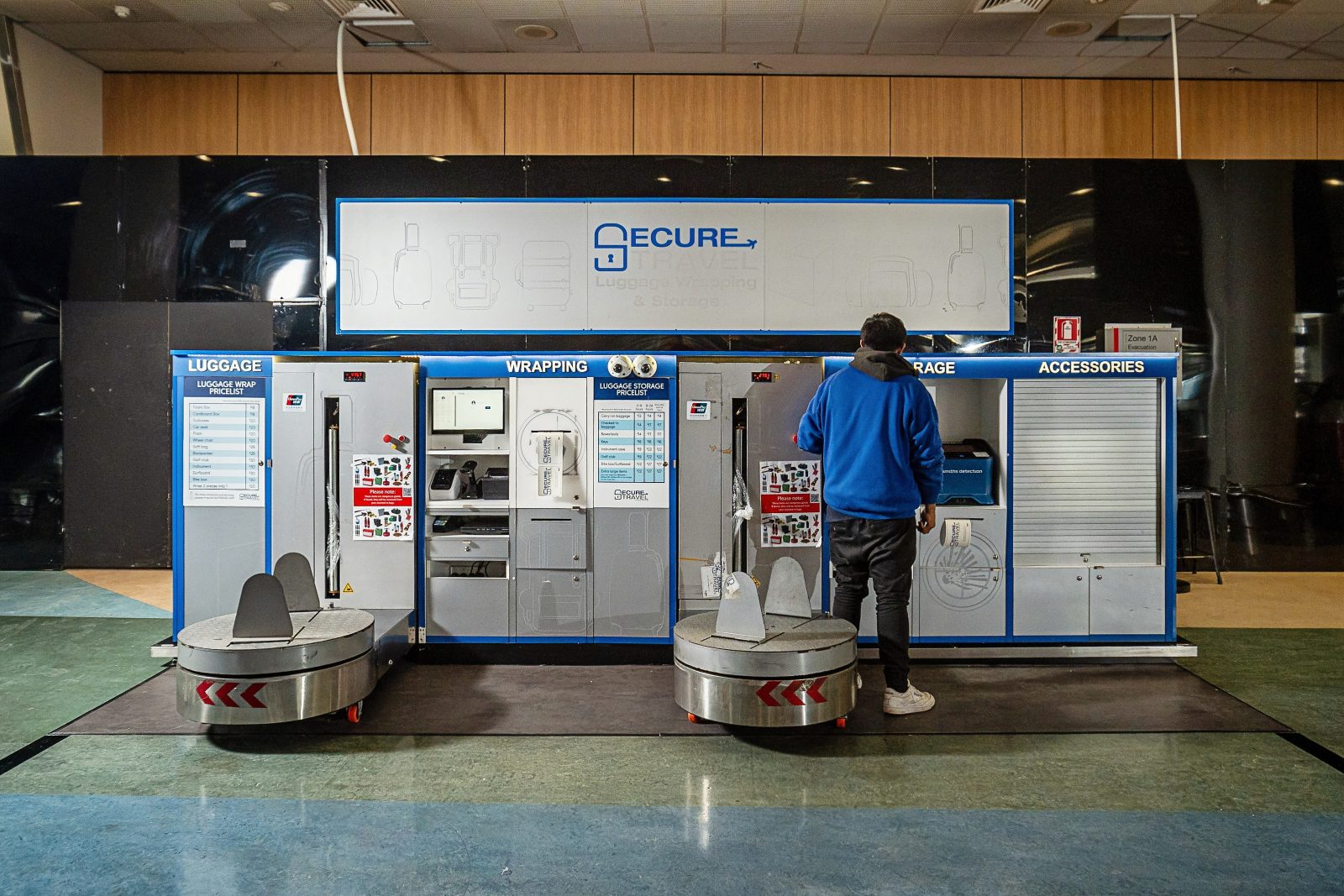 Storage kiosk — Arrival area