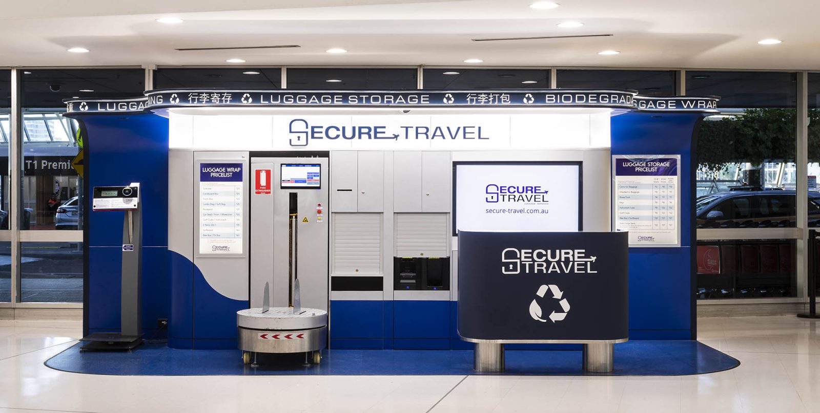 T1 Departure — Counter H kiosk